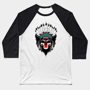 native skull Baseball T-Shirt